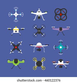 Kind of Drone vector illustration
