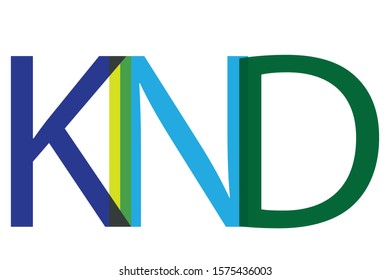 Kind lettering typographic word kind inspirational qoute  vector design on white background