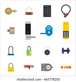kind of locks vector illustration