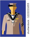 a kind of navy uniform.