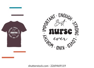 kind nurse t shirt design