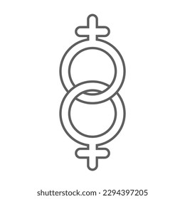 a kind of for pride month line symbol icon design