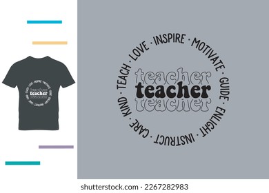 Kind teacher t shirt design svg