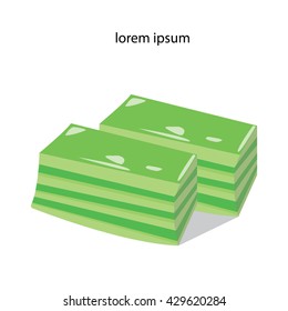Kind of Thai sweetmeat, Multi Layer Sweet Cake (Kanom Chan) . flat design