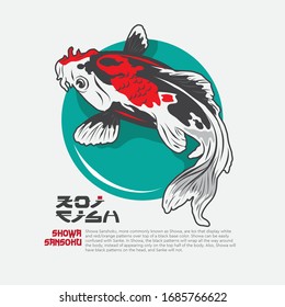 A kind of variety koi fish vector illustration. Good for decoration or any oriental design element.