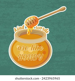 Kind Words Are Like Honey Sticker, Faith Sticker, Christian Faith Sticker