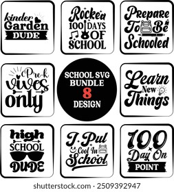 kinder garden dude, 100 days point, pre k vives only, school t- shirt design bundle , vector design, typography t shirt design vector Print Template