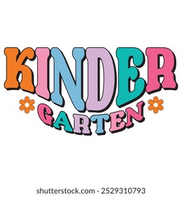 KINDER GARTEN Teacher Day T-Shirt Design