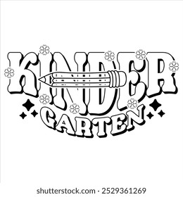 KINDER GARTEN Teacher Day T-Shirt Design