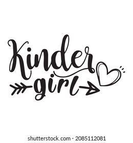 kinder girl background inspirational quotes typography lettering design