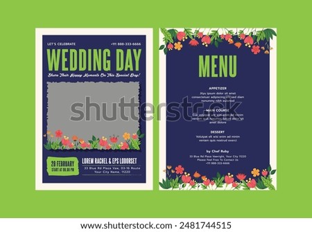 Kinder Wedding Day Invitation Template