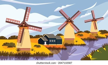  Kinderdijk Windmill - Famous Landmark