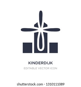 kinderdijk windmills icon on white background. Simple element illustration from Monuments concept. kinderdijk windmills icon symbol design.