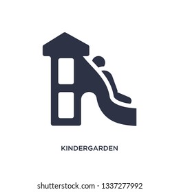 kindergarden icon. Simple element illustration from kid and baby concept. kindergarden editable symbol design on white background. Can be use for web and mobile.