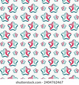 Kindergarten abstract repeating pattern design beautiful vector illustration