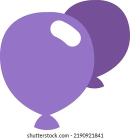 Kindergarten balloons, illustration, vector on a white background.