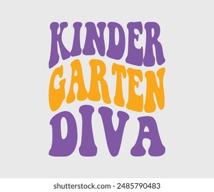 Kindergarten Diva, Teacher Gift ,First Day Of School ,Kids Back To School T shirt, Gaming School T shirt