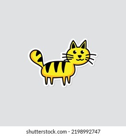  kindergarten drawing simple cute cat 