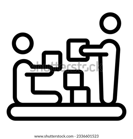 Kindergarten kids icon outline vector. Children education. Teacher class