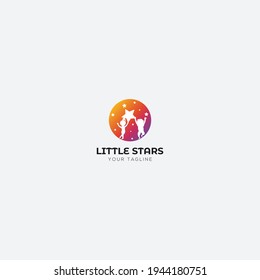 kindergarten logo little stars child health kids