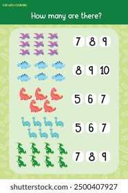 Kindergarten numbers and counting worksheets