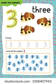 Kindergarten numbers and counting worksheets
