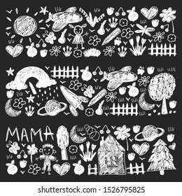 Kindergarten pattern and funny