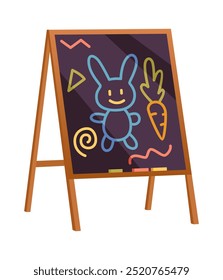 Kindergartenraum-Innenelement. Spielzeug für Vorschulklassen. Kindergartenartikel für Lern- oder Studienplatz. Cartoon-Illustration im flachen Stil