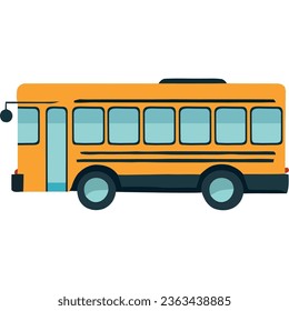 kindergarten schoolbus transport icon isolated