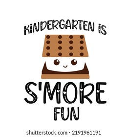 
Kindergarten es S'more Fun es un diseño vectorial para imprimir en varias superficies como camiseta, taza, etc.