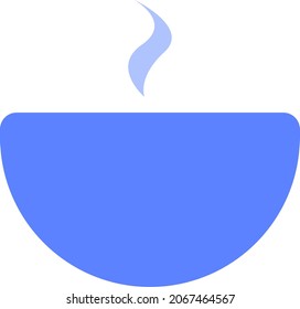 Kindergartensuppe, Illustration, Vektorgrafik, auf weißem Hintergrund.
