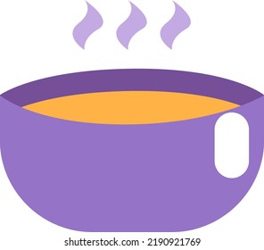 Kindergarten soup, illustration, vector on a white background.