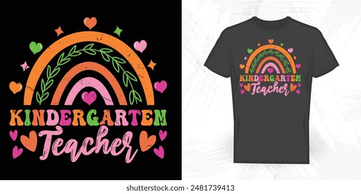 Kindergarten Squad Funny Vintage Back To School T-shirt Design