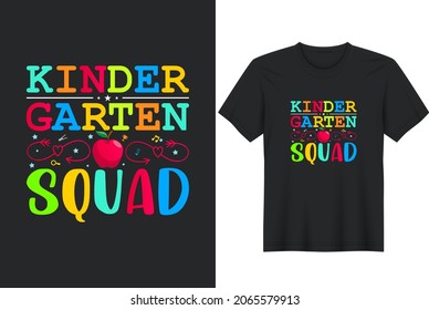 Kindergarten Squad T-Shirt Design Vector