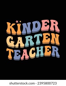 Kindergarten teacher back to school t shirt design