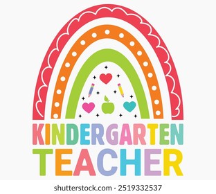 Kindergarten Teacher Svg,Teaching Svg,Teacher Shirt,Teacher Quotes Svg,Kindergarten Teacher Svg,PreSchool Svg,Cut File,Silhouette,commercial use,Teacher Retro Shirt