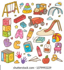 kindergarten toys and equipment doodle set