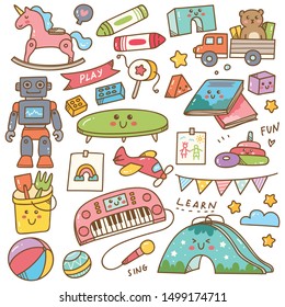 kindergarten toys and equipment doodle set