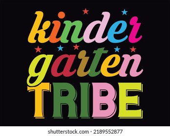 kindergarten tribe  t-shirt design  vector file