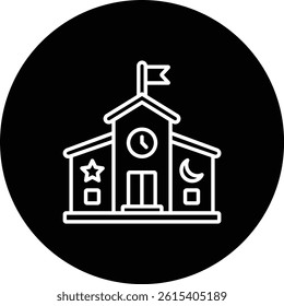 Kindergarten vector icon. Can be used for printing, mobile and web applications.
