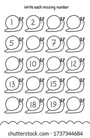 Kindergarten Worksheet Printable Activity Book Stock Vector (Royalty ...