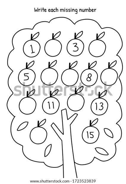 kindergarten worksheet printable activity book stock vector royalty free 1723523839 shutterstock