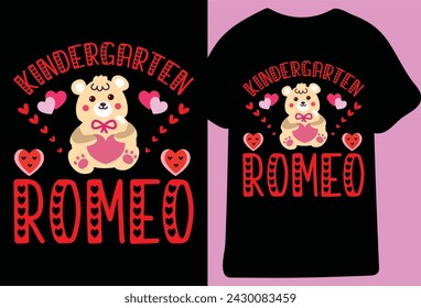 Kindergrten Romeo Typography Design vector file