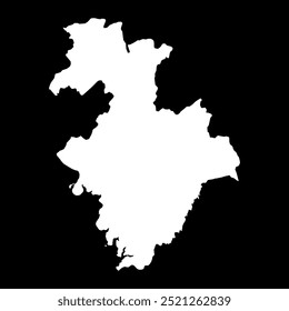 Karte der Region Kindia, Verwaltungsbezirk Guinea. Vektorgrafik.