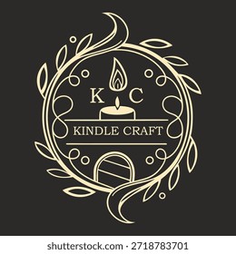 MODELO DE DESIGN DE LOGOTIPO KINDLE CRAFTVETOR