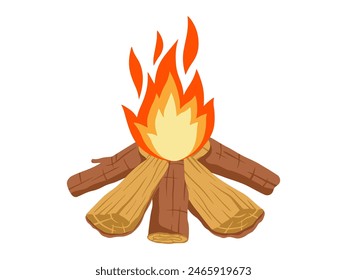 kindling wood Element Background Illustration