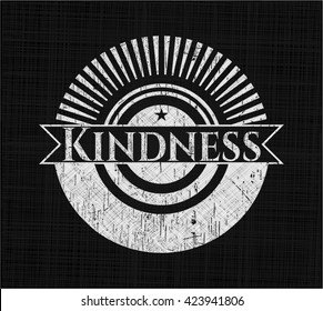 Kindness with chalkboard texture