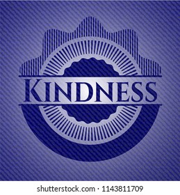 Kindness denim background