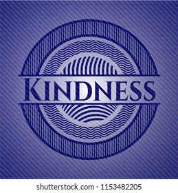 Kindness denim background