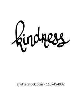kindness. doodle lettering